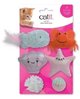 Peluches. Créature de mer pour chats, Catit ( 6 unités )
