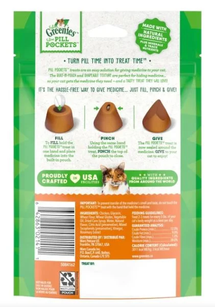 Pill Pockets au poulet pour chat, Feline Greenies - Image 2