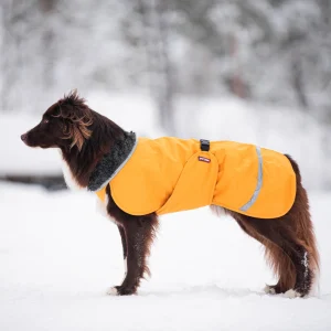 Pomppa Perus manteau imperméable pour chien Curry