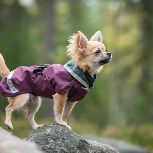 Pomppa Sade Plum manteau imperméable chien