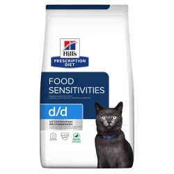 Prescription Diet d/d croquettes pour chat au canard et petit pois