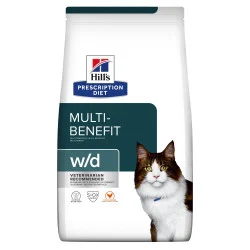Prescription Diet w/d Multi Benefit Croquettes pour Chat au Poulet