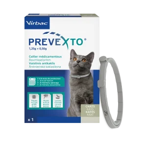 Prevexto collier antiparasitaire protection de 7 à 8 mois chat