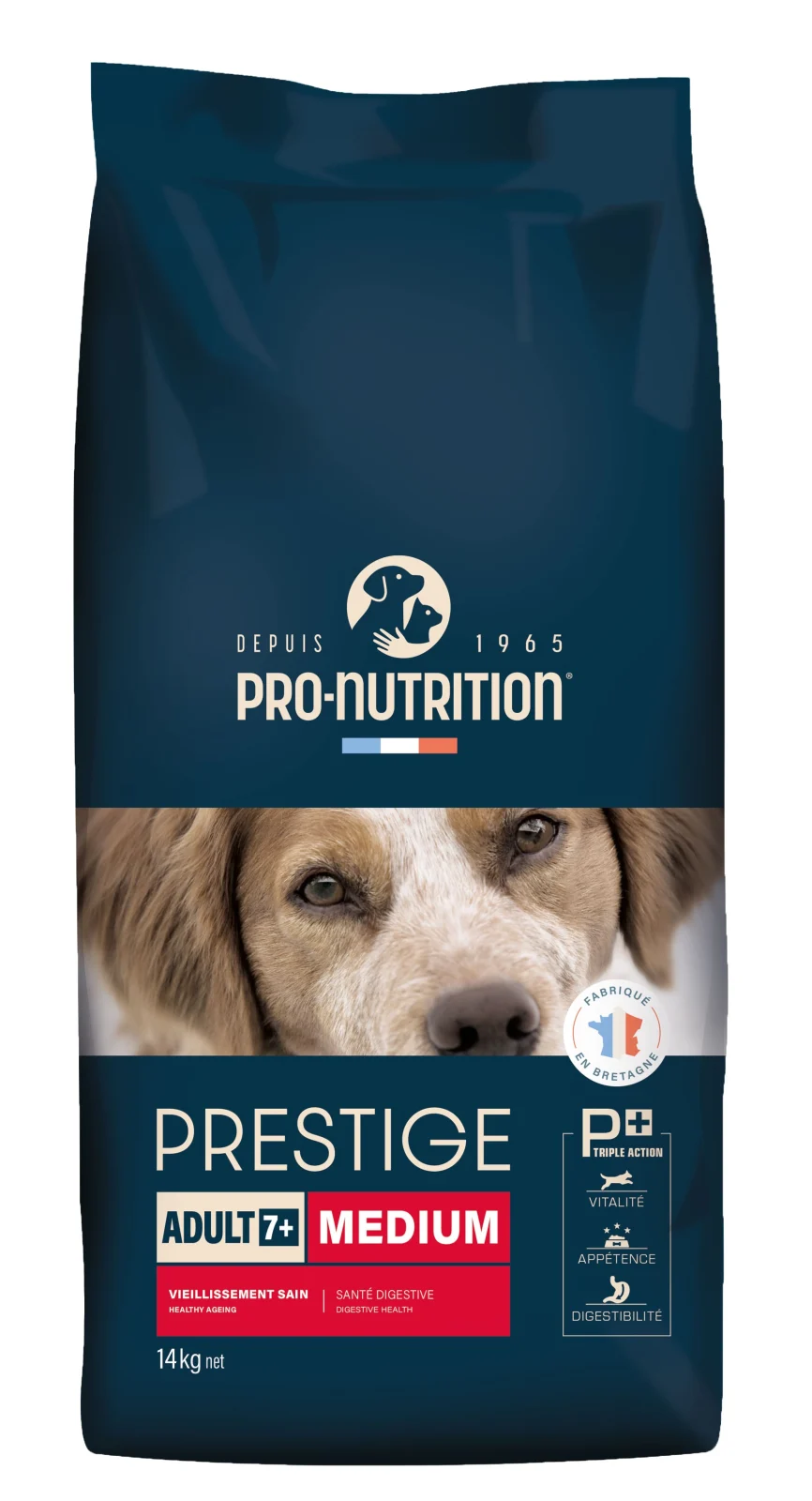 Pro-Nutrition - Croquettes Prestige Adult 7+ Medium pour Chiens - 14Kg