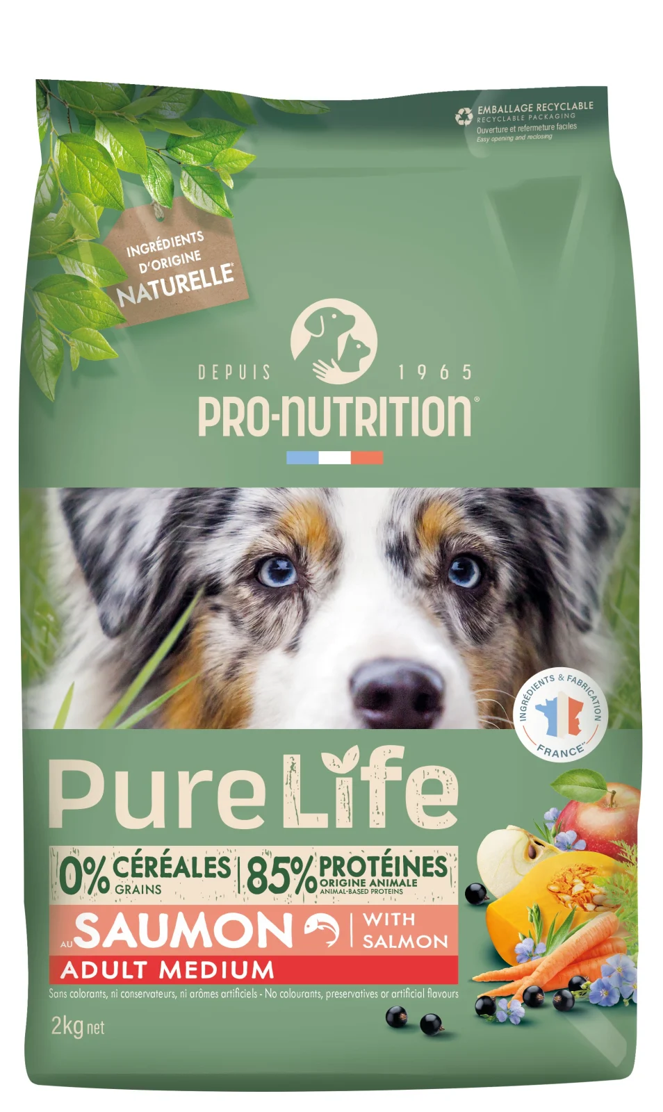 Pro Nutrition - Croquettes Pure Life Chien Adult Medium Pour Chien