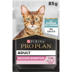 PRO PLAN Adult Delicate Digestion Poisson Océan Sauce 85g