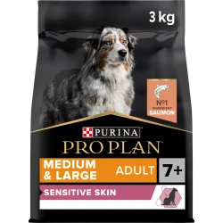PRO PLAN Chien Medium&Large Adult 7+ Sensitive Skin Saumon 3KG