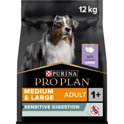 PRO PLAN Chien Sans Céréales Medium & Large Adult Sensitive Digestion Dinde 12kg
