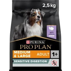 PRO PLAN Chien Sans Céréales Medium&Large Adult Sensitive Digestion Dinde 2,5kg