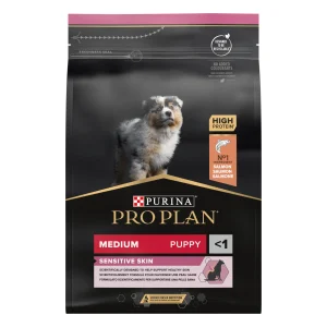 Pro Plan - Croquettes OPTIDERMA Medium Sensitive Skin Saumon pour Chiot
