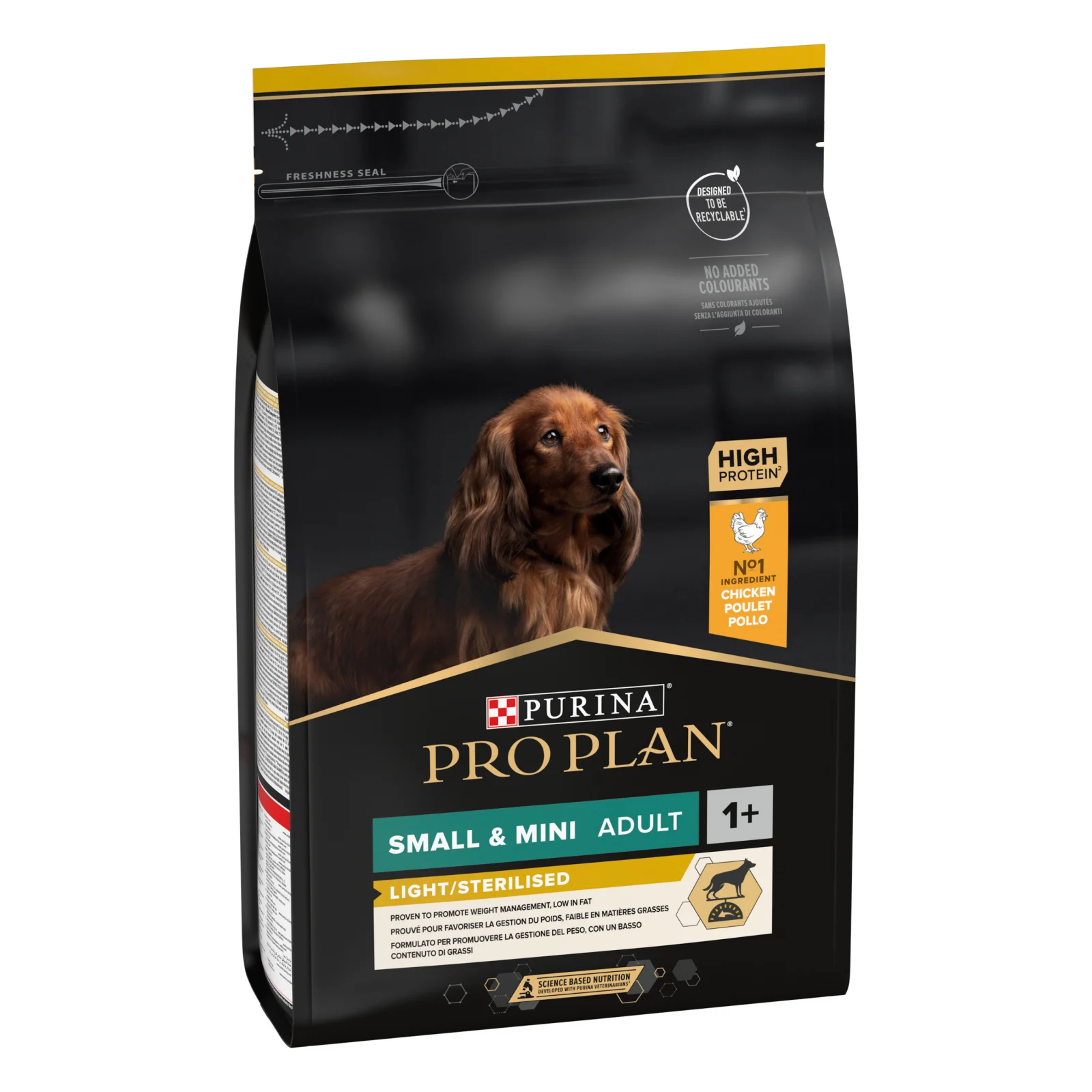 Pro Plan - Croquettes OPTIWEIGHT Small & Mini Light Sterilised Poulet pour Chien - 3Kg - Image 2