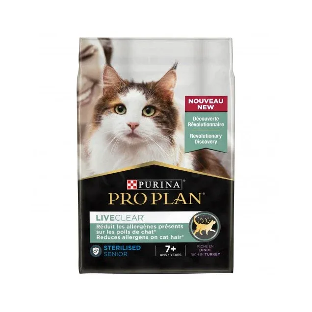 Pro Plan LiveClear Sterilised senior à la dinde - croquettes chat - Image 2