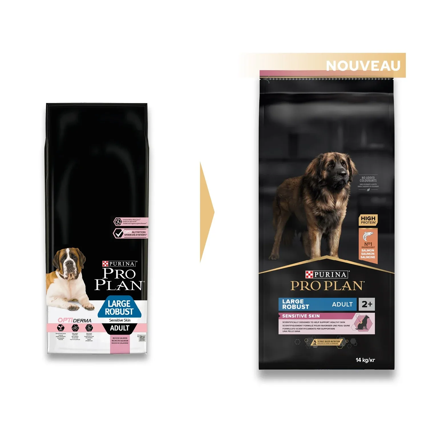 Pro Plan Sensitive Skin Large Robust Adult au saumon - croquettes chien - Image 2