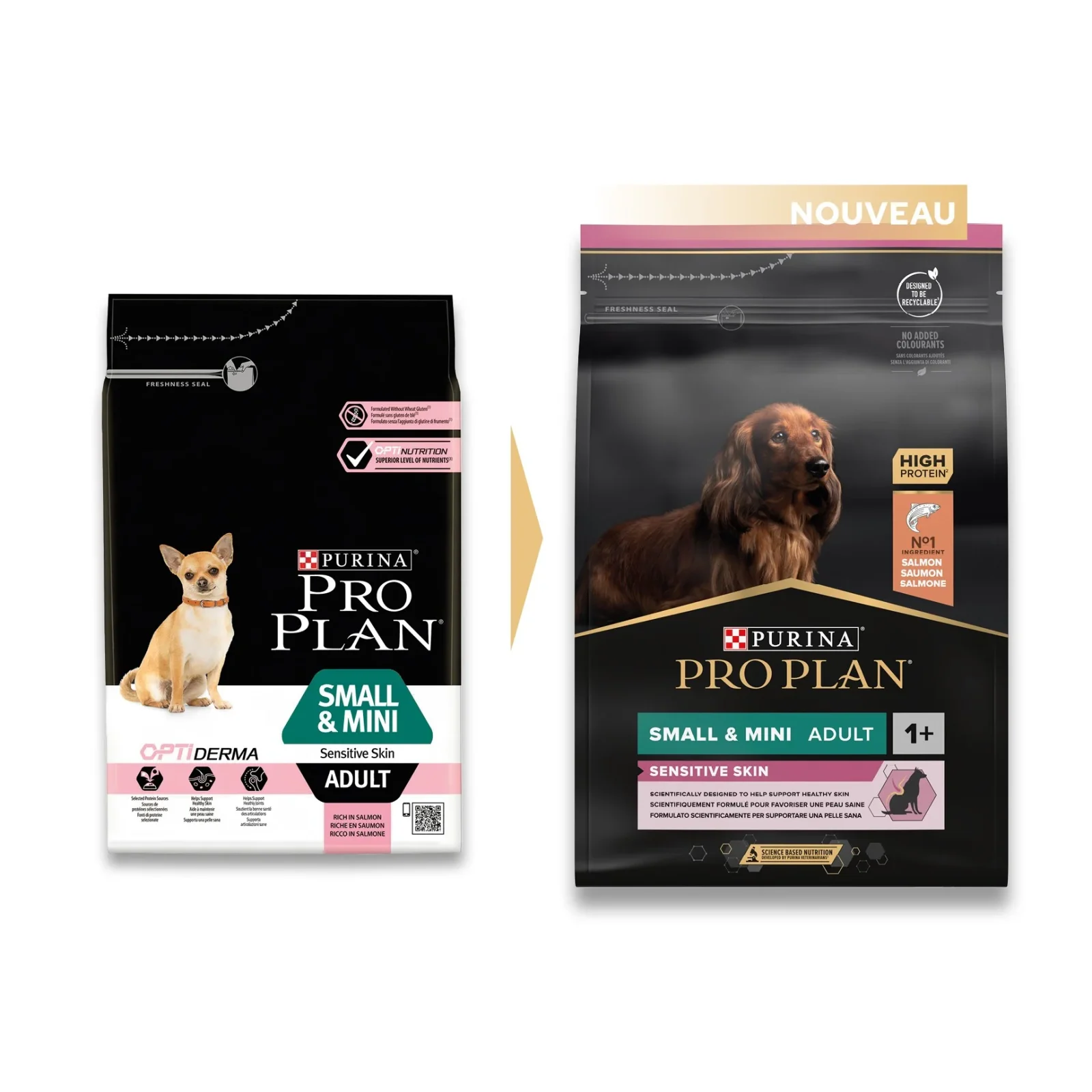 Pro Plan Sensitive Skin Small & Mini Adult au saumon - croquettes chien - Image 2