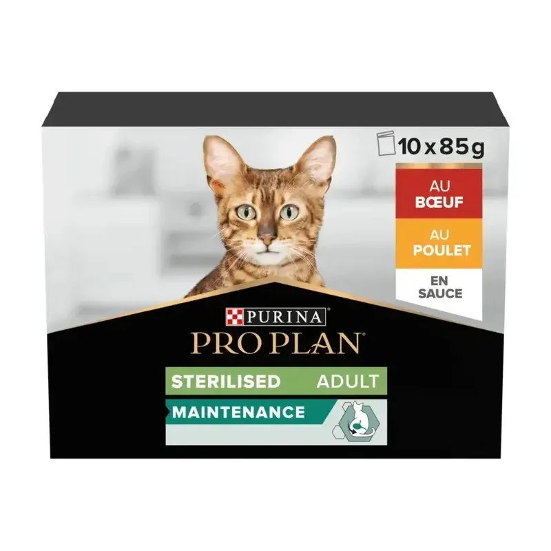 proplan Purina Cat Sterilised Poulet et Bœuf en Sauce