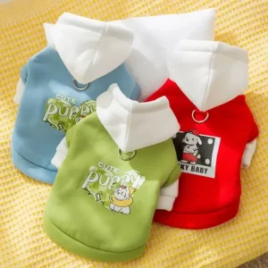 Pull à capuche avec petit crochet pour chien