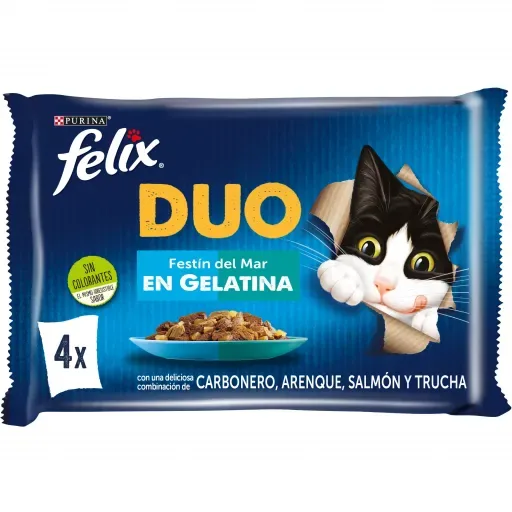Purina Felix MultipackAssortiment Fantastic Duo Fête de la mer en gelée – France