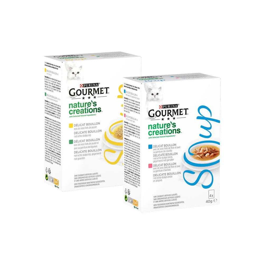 Purina Gourmet Crystal Soupe Thon & Anchois