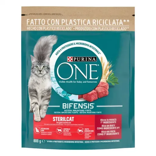 Purina One Croquettes pour chats castrés Bœuf & Blé – France