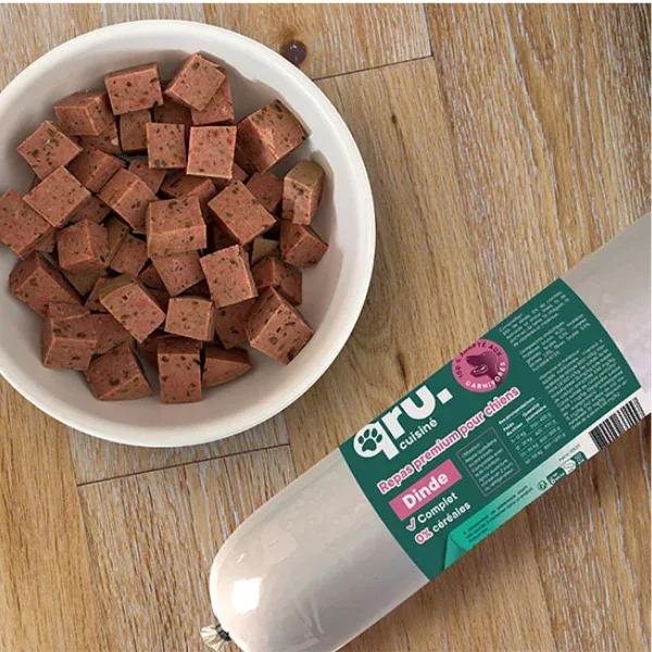 QRU Saucissons pour chien BARF Dinde