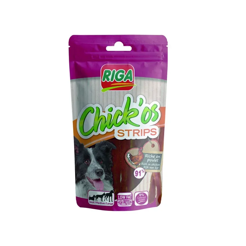 RIGA Chick’os riche en poulet pour chien 100g pas cher