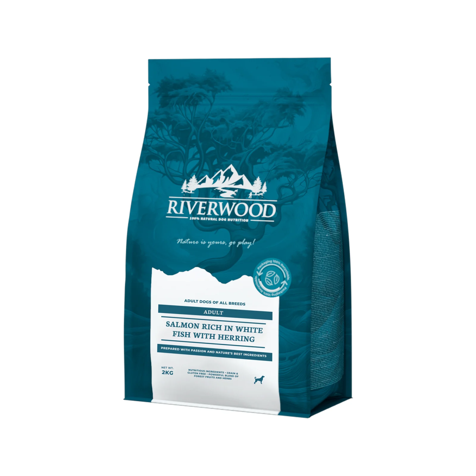 Riverwood Chien Adult - Saumon, Poisson Blanc & Hareng