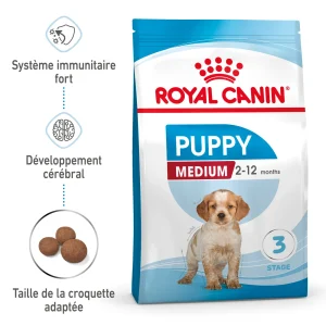 Royal Canin - Croquettes Medium Puppy pour Chiot de 2 à 12 mois