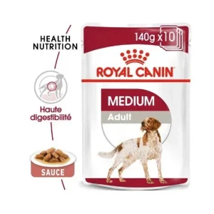 ROYAL CANIN Medium Adult en Sauce - Pâtée pour chien