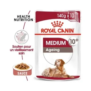 Royal Canin Medium Ageing 10+ en sauce - pâtée chien