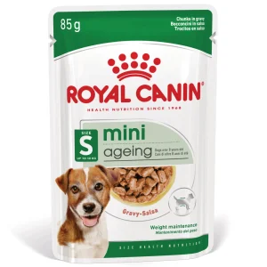 Royal Canin - Sachets Mini Ageing 12+ en Sauce pour Chien - 12X85g