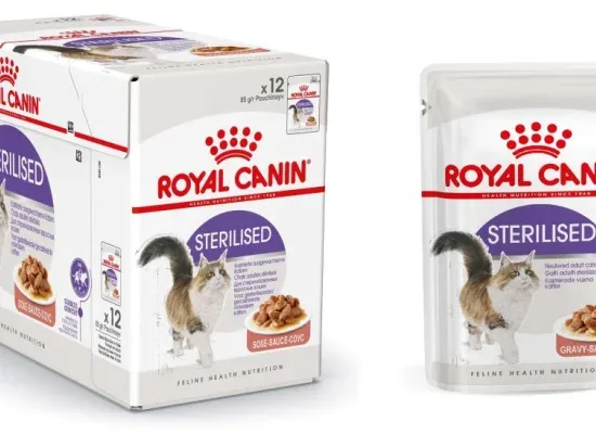 ROYAL CANIN STERILISED BOUCHEES EN SAUCE CHAT STERILISE DE 1 A 7 ANS 85g X12 sachets Animal