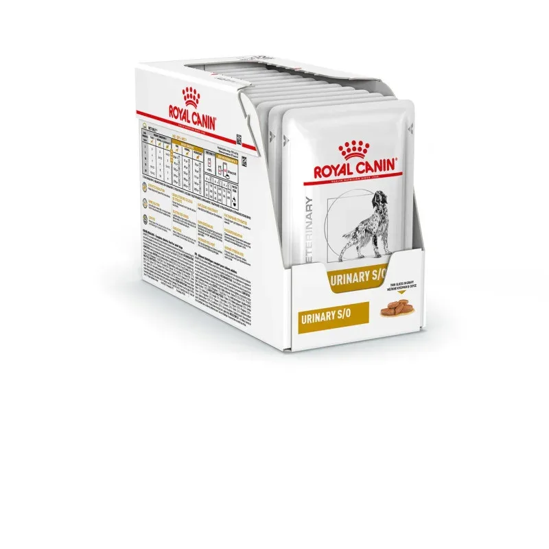 ROYAL CANIN VETERINAIRE Dog Urinary S/O Emincés en Sauce – Sachets fraîcheur Chien à problèmes urinaires