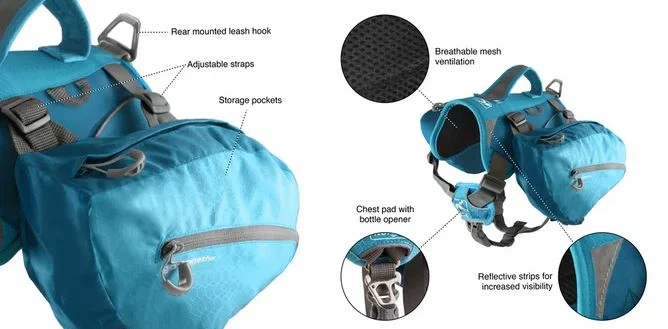 Sac à Dos pour Chien Baxter, Kurgo, Bleu - Image 2