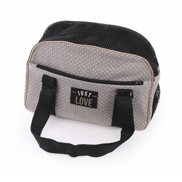 Sac bowling « Just Love » taupe – Image Paris (Taille 1) J’ai plus de croquettes