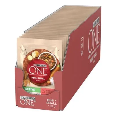 Sachets Purina ONE Mini Active bœuf et carottes