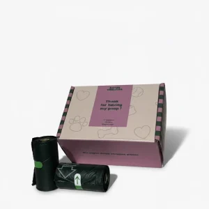 Sacs à Crottes pour Chien - 100% compostable - Sacs Poubelle Déjections Canines (180 unités)