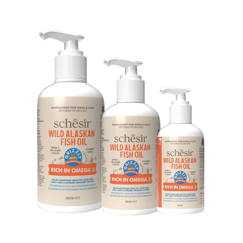 Schesir Grizzly Huile de Poisson Sauvage d'Alaska