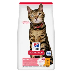 Science Plan Adult Light croquettes pour chat au poulet