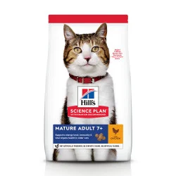Science Plan Mature Adult croquettes pour chat âgé au poulet