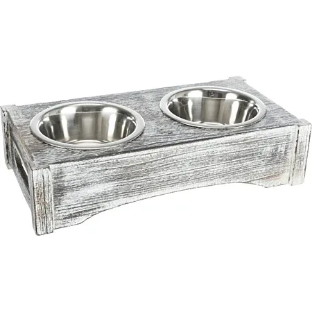 Set gamelles acier inoxydable bois