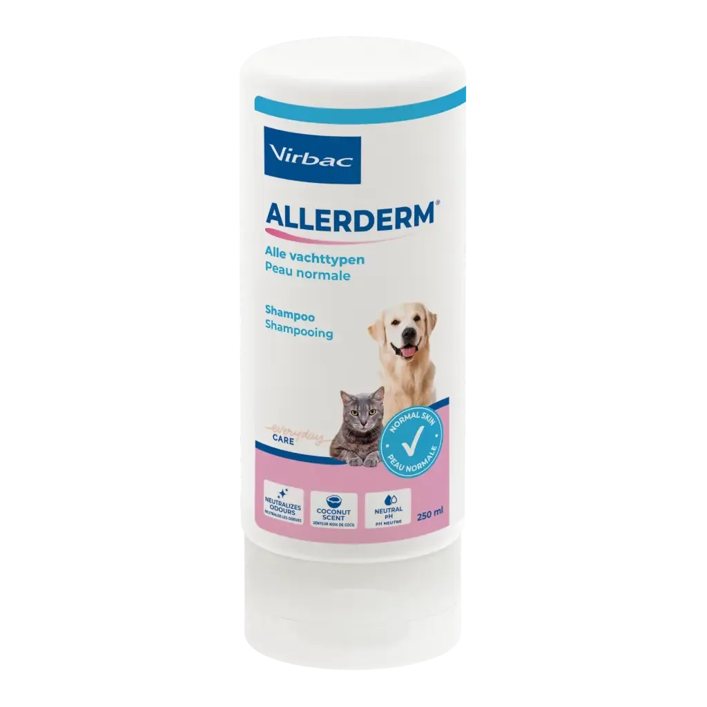 Shampoing Allerderm Peau Normale Chien/Chat (250 ml) – Virbac