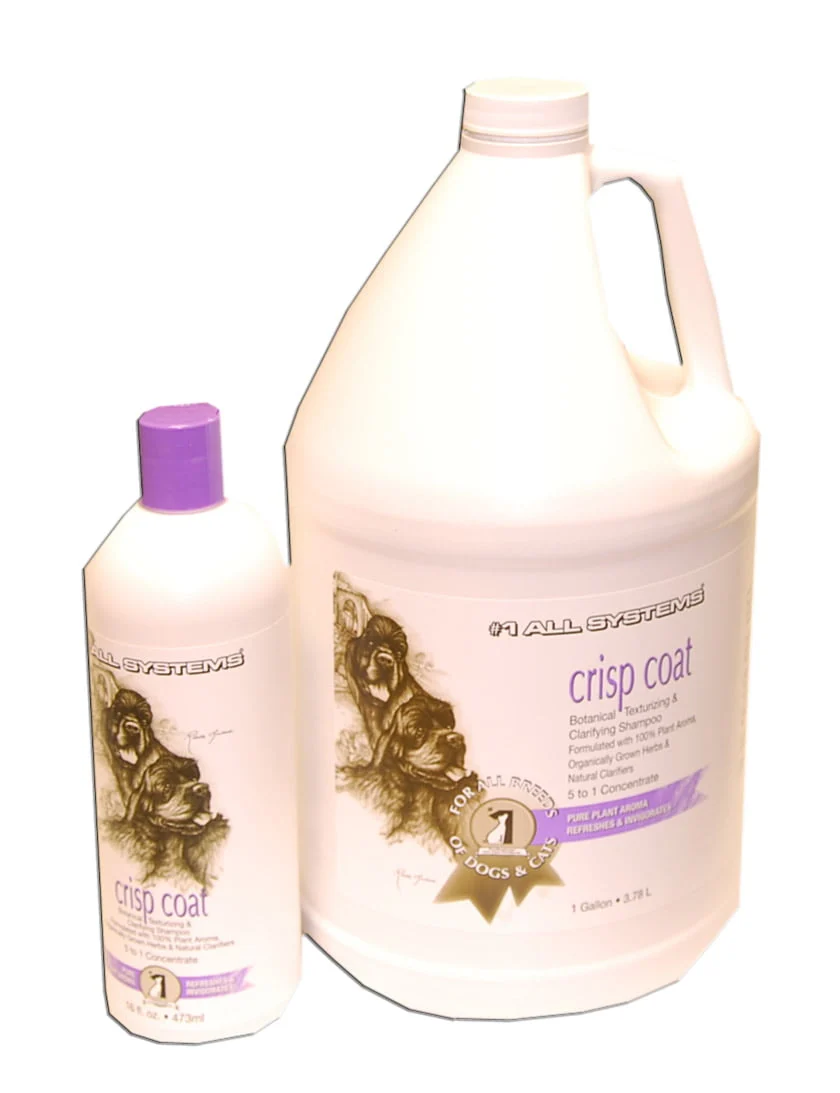 Shampoing Crisp coat pour chiens, All systems (pour poils durs)