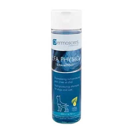 Shampoing « EFA Physio » pour chiens et chats 200 ml – Dermoscent J’ai plus de croquettes