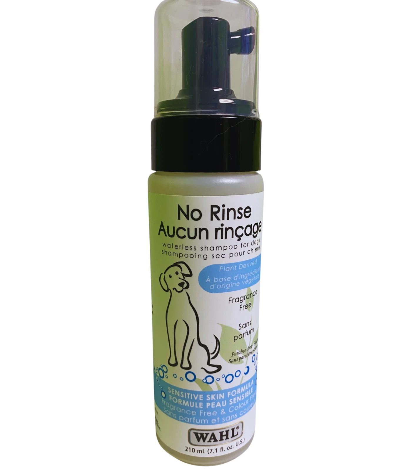 Shampoing sec pour chiens peau sensible, Wahl 210 ml