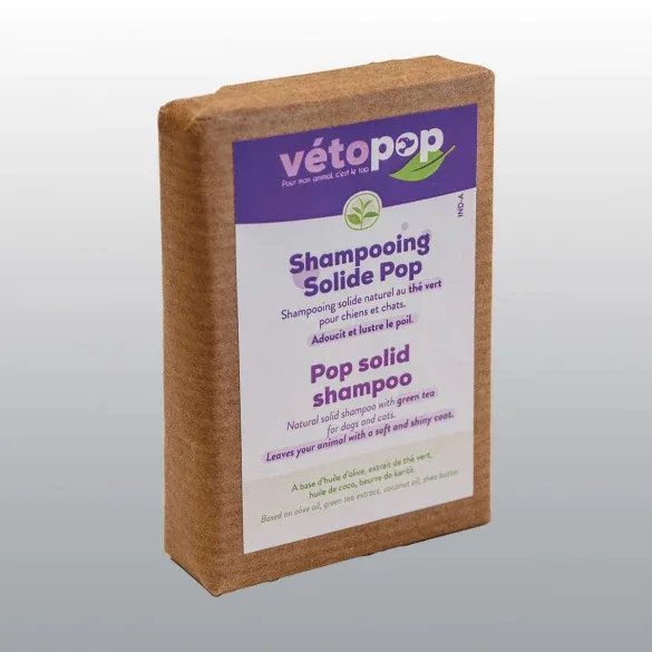 Shampoing solide pour chien et chat
