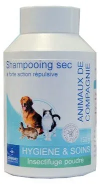 Shampooing sec à forte action répulsive – Les Animaux de Compagnie