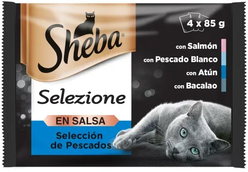 Sheba Les Créations Multipack Saveur de poisson Croquettes pour chat humide – France