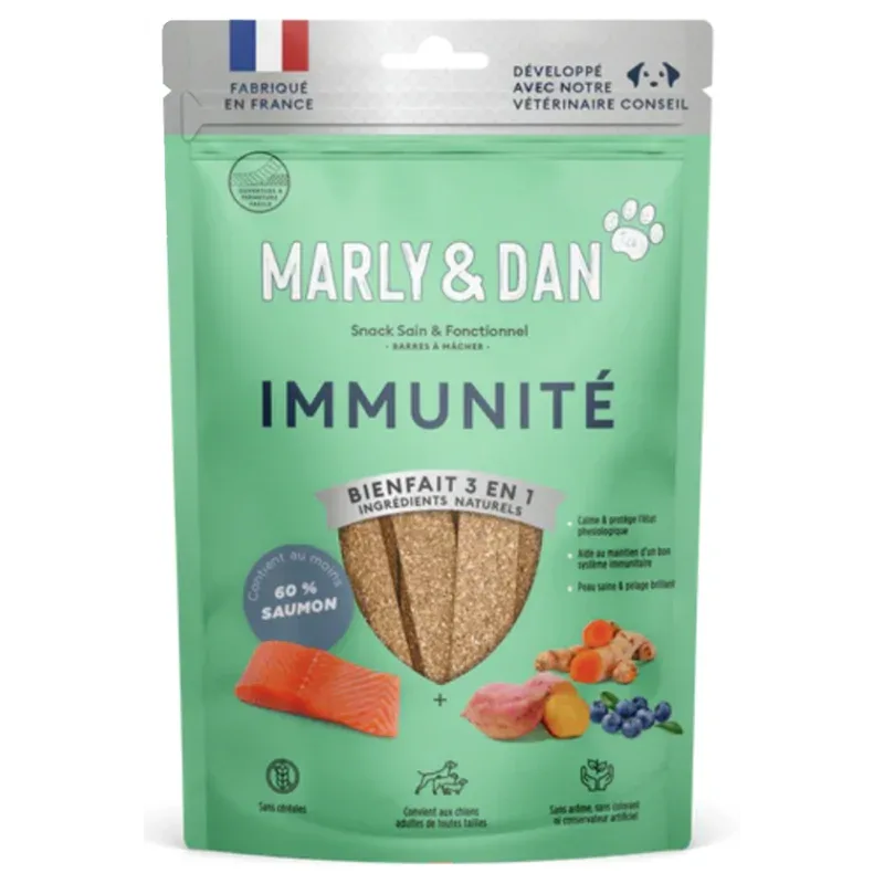 Snack au Saumon pour Chien – IMMUNITÉ – Marly & Dan