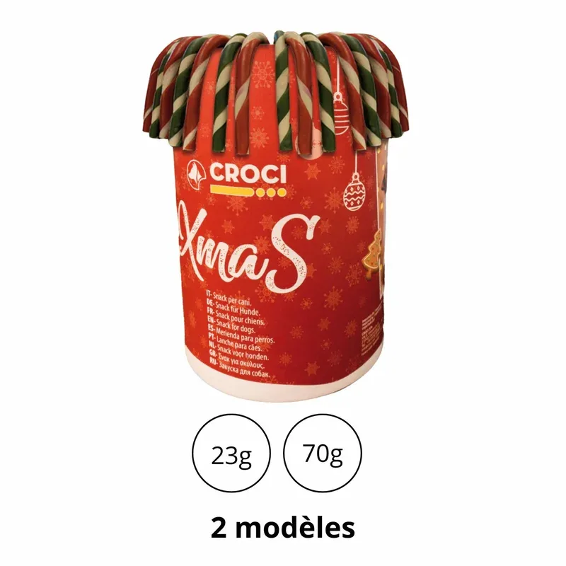 Snack pour chien XMAS CandyCanes – Friandises pour chien de qualité chez Natur’Animo – Notre passion, vos animaux !