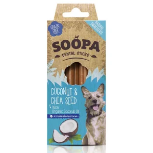 Soopa Dental bâtonnets à mâcher coco & chia seed pour chien
